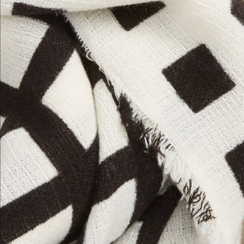 Emanuel Geraldo windowpane plaid scarf Nordstrom - Picture 3 of 3